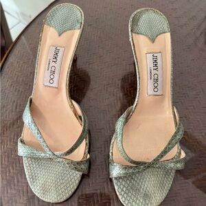 Vintage Jimmy Choo Green Sandals